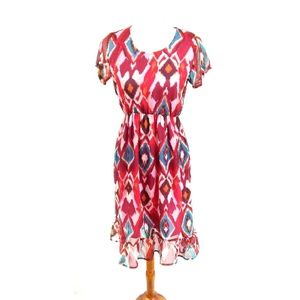 Fit & Flare Dress Red  Sz S